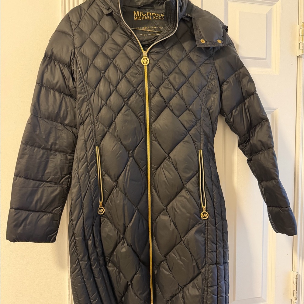 Michael Kors Women's Quilted Black Puffer Coat